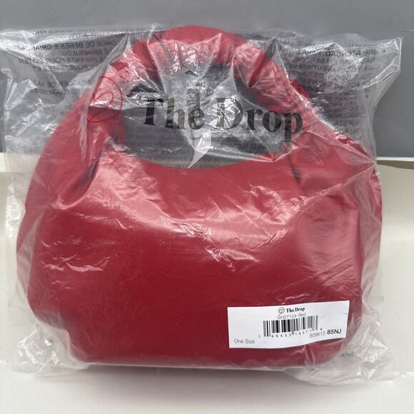 The Drop Women's Addison Soft Volume Top-Handle Bag Small Red 85NJ B09K12 *READ - Picture 2 of 16